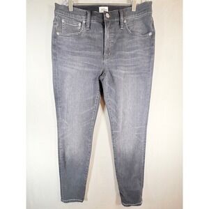 J.Crew 9 High-Rise Toothpick Skinny Jeans Charcoal Gray Size 30 Re-Imagined